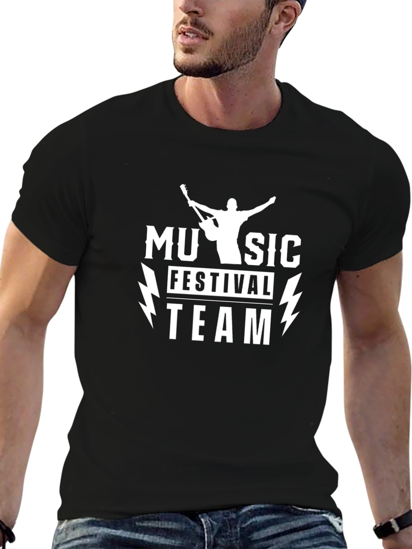 Music Festival Team Black T-Shirt