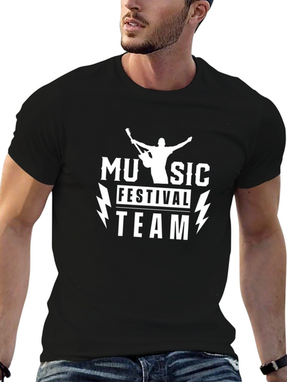 Music Festival Team Black T-Shirt