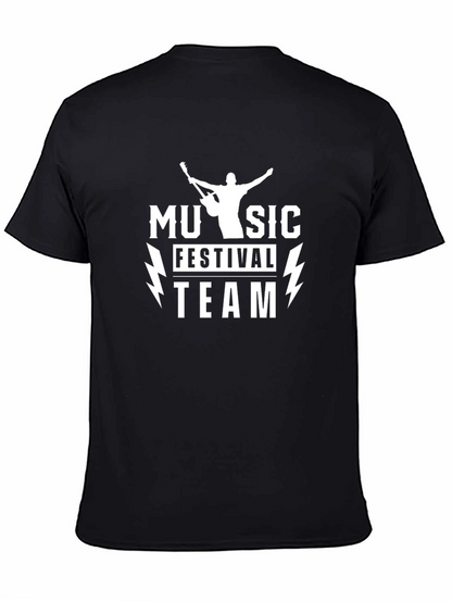 Music Festival Team Black T-Shirt