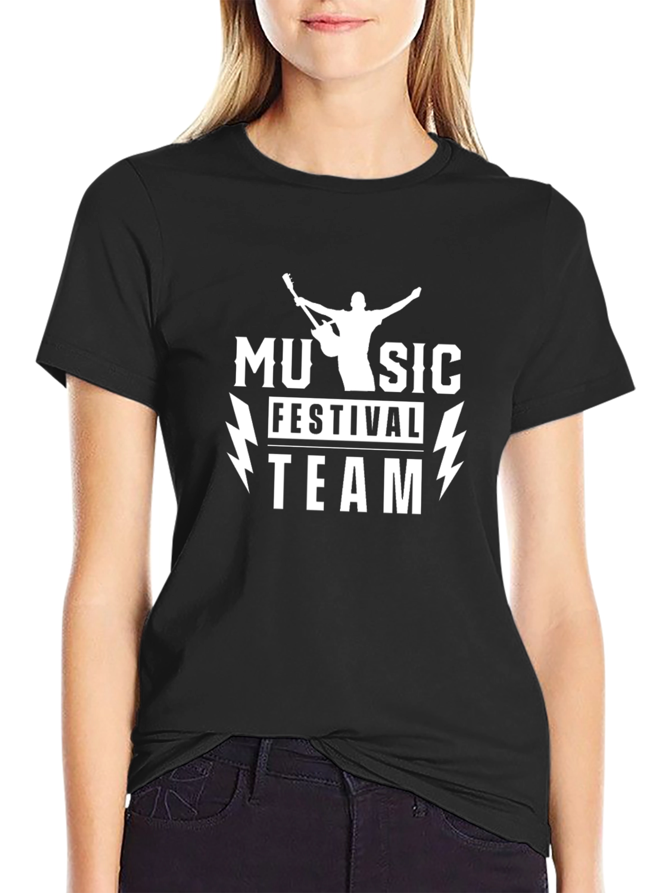 Music Festival Team Black T-Shirt