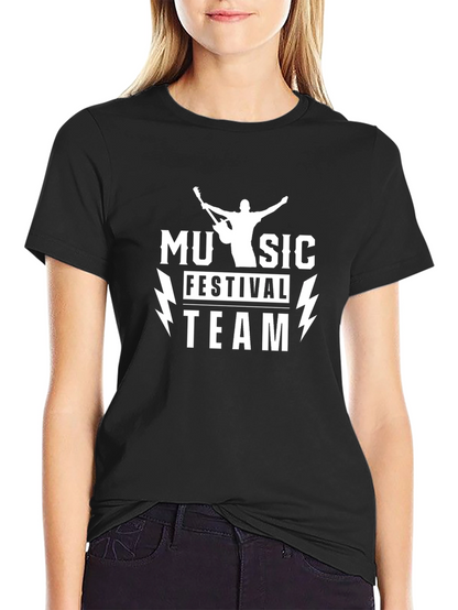 Music Festival Team Black T-Shirt