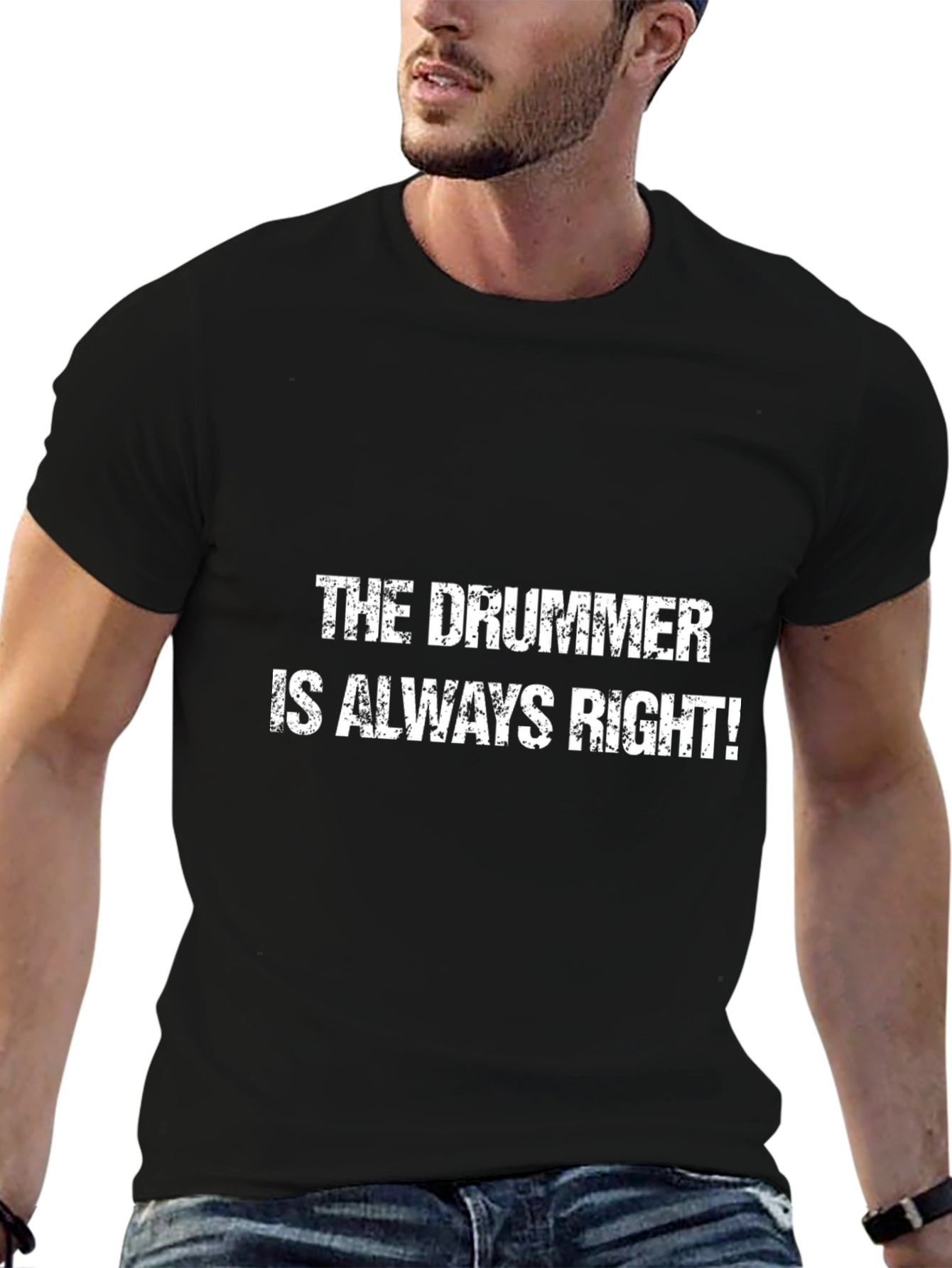 The Drummer Is Always Right Black T-Shirt
