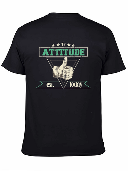 Attitude Established Today Graphic Tee - Black