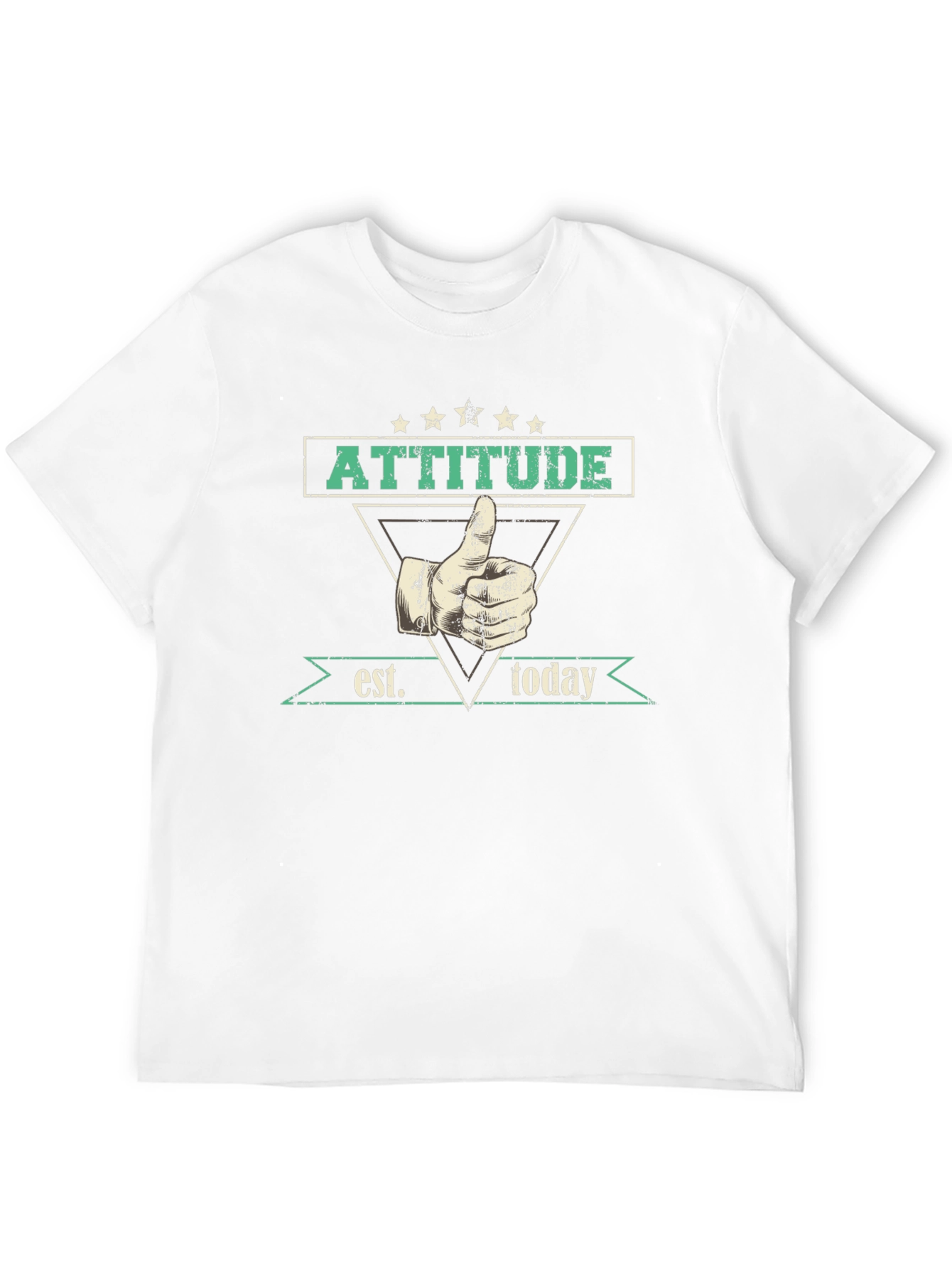 Attitude Established Today Graphic Tee - Black