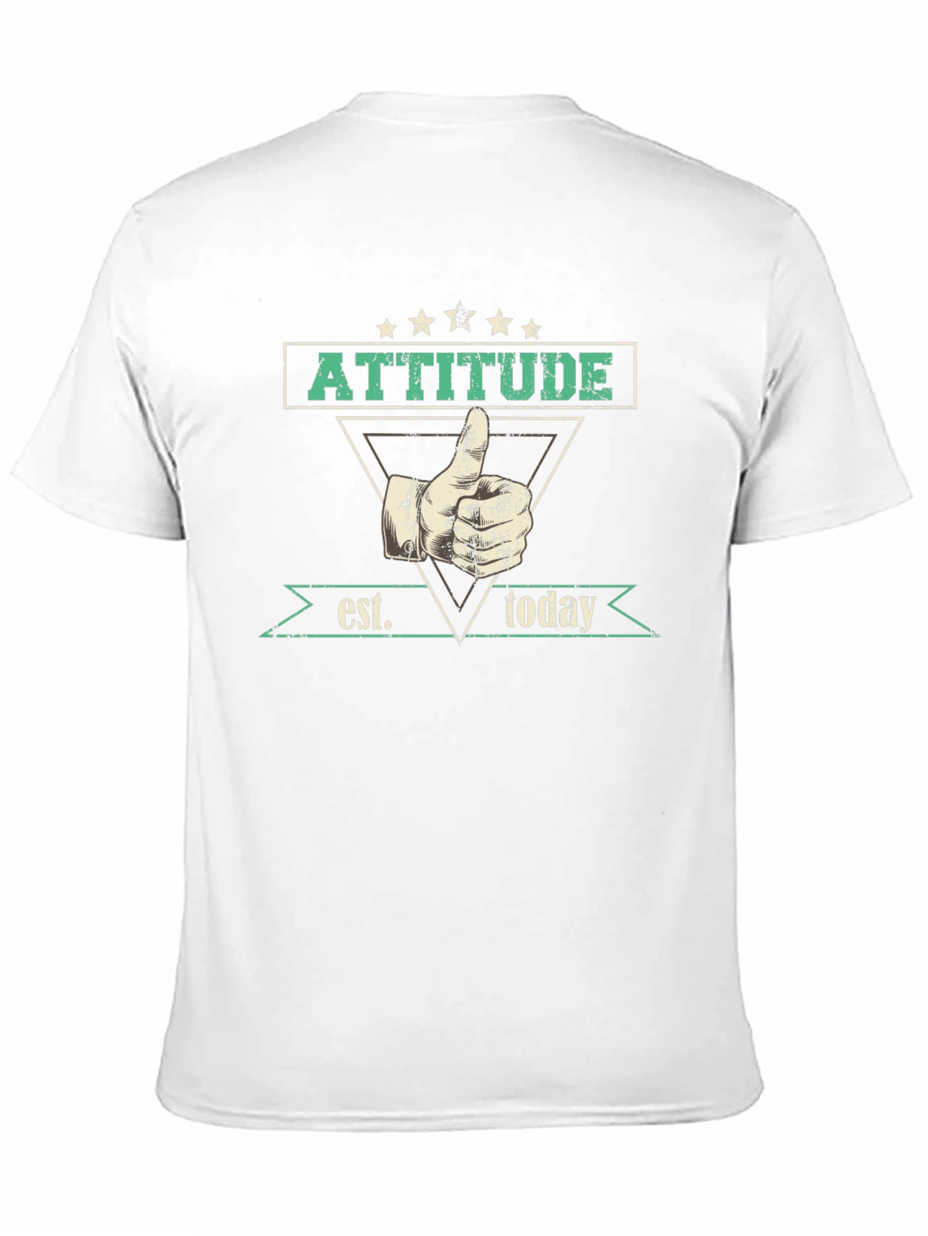 Attitude Established Today Graphic Tee - Black