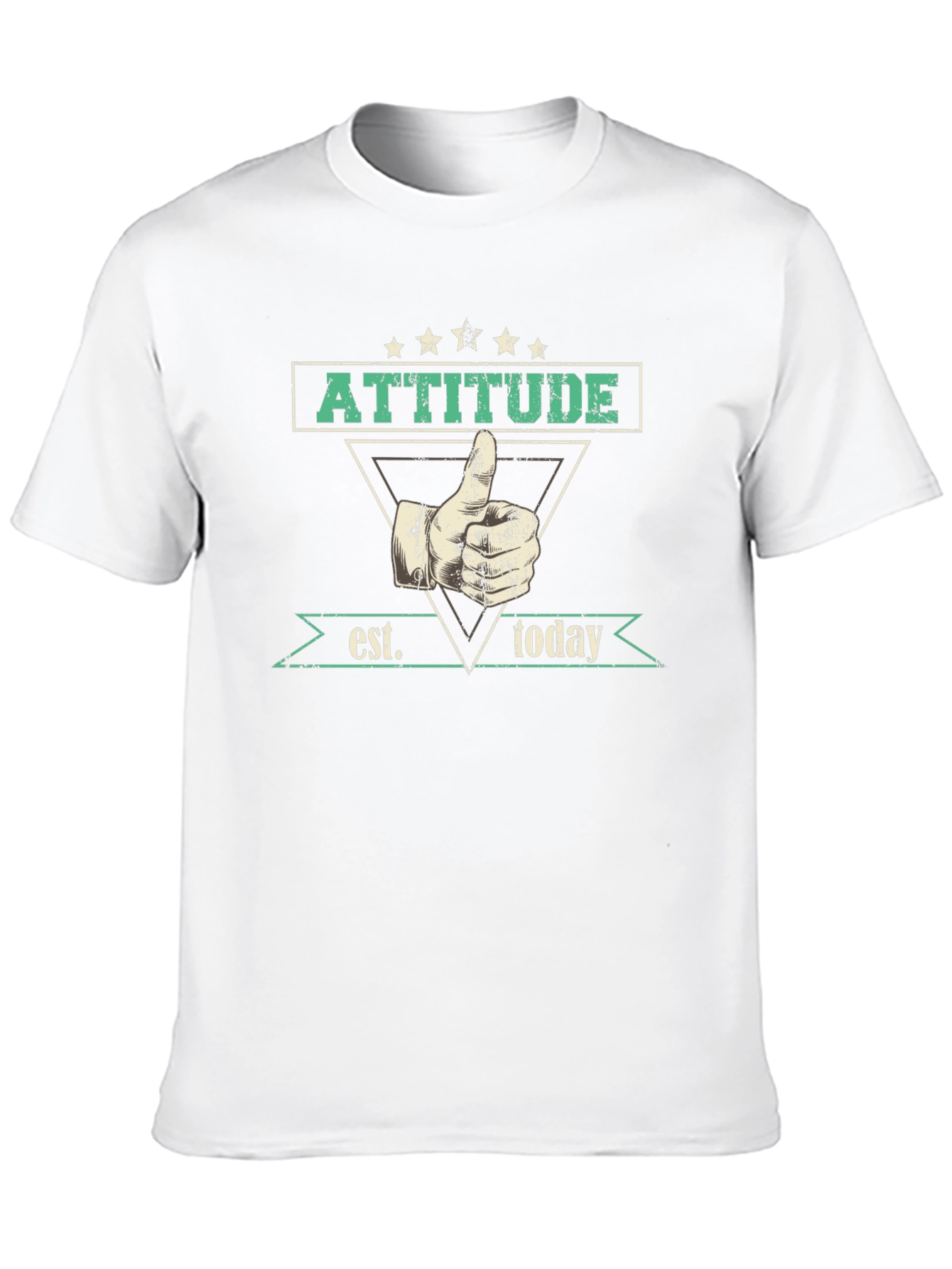 Attitude Established Today Graphic Tee - Black