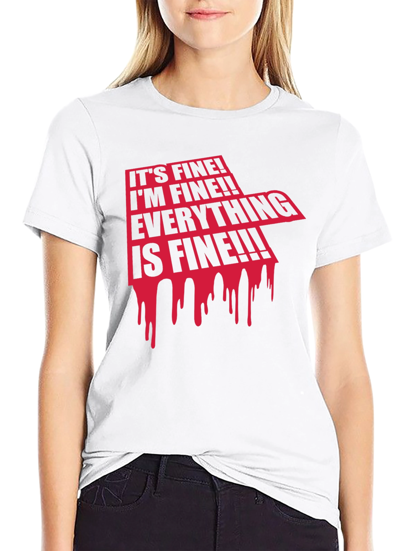 Its Fine! Graphic Print Tee
