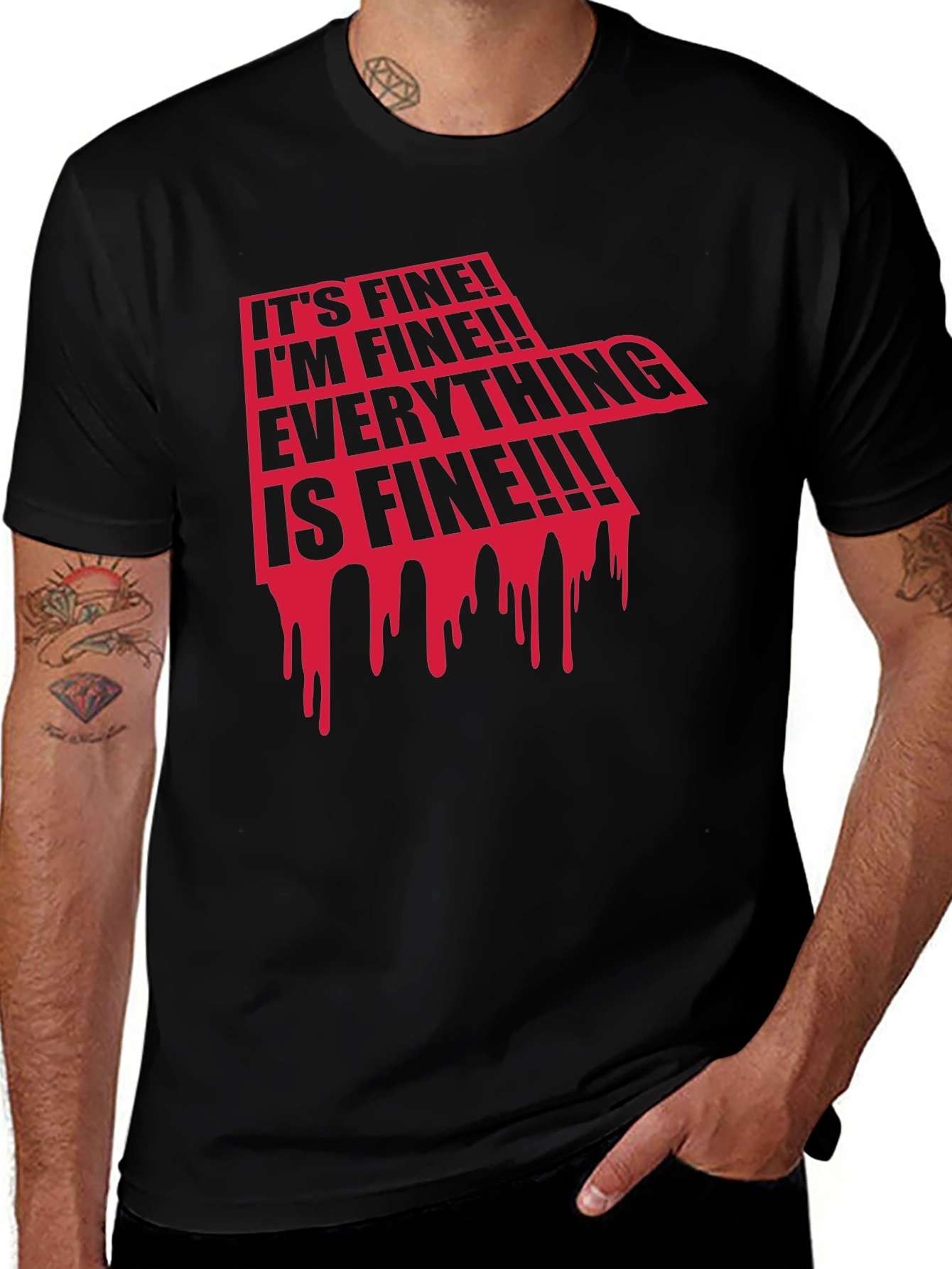 Its Fine! Graphic Print Tee