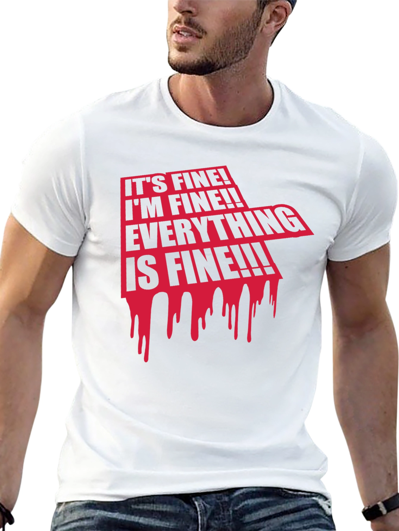 Its Fine! Graphic Print Tee