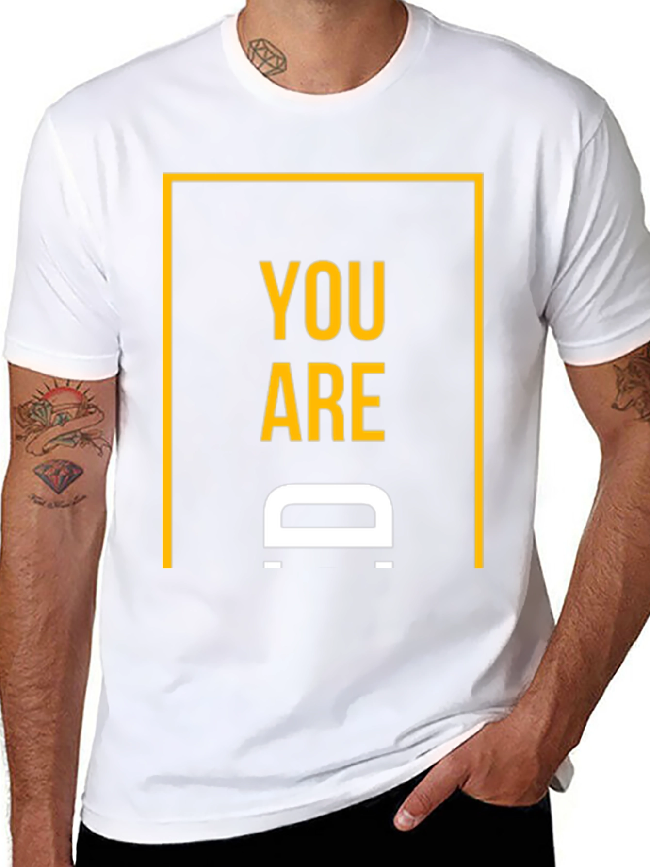 You are D Shirt - Black Graphic Tee
