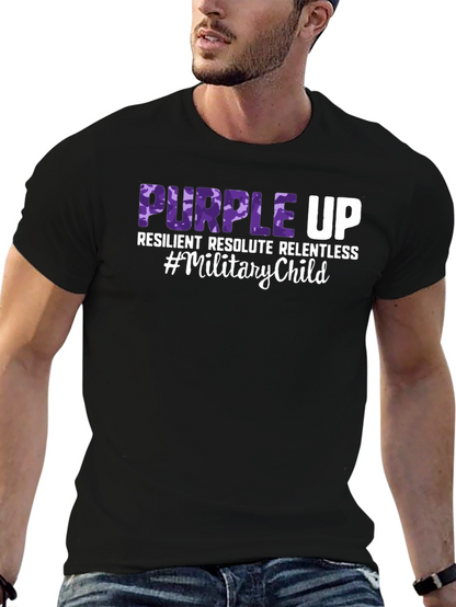 Purple Up Military Child T-Shirt