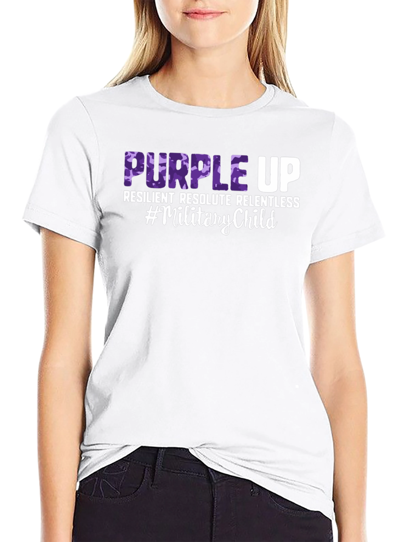 Purple Up Military Child T-Shirt