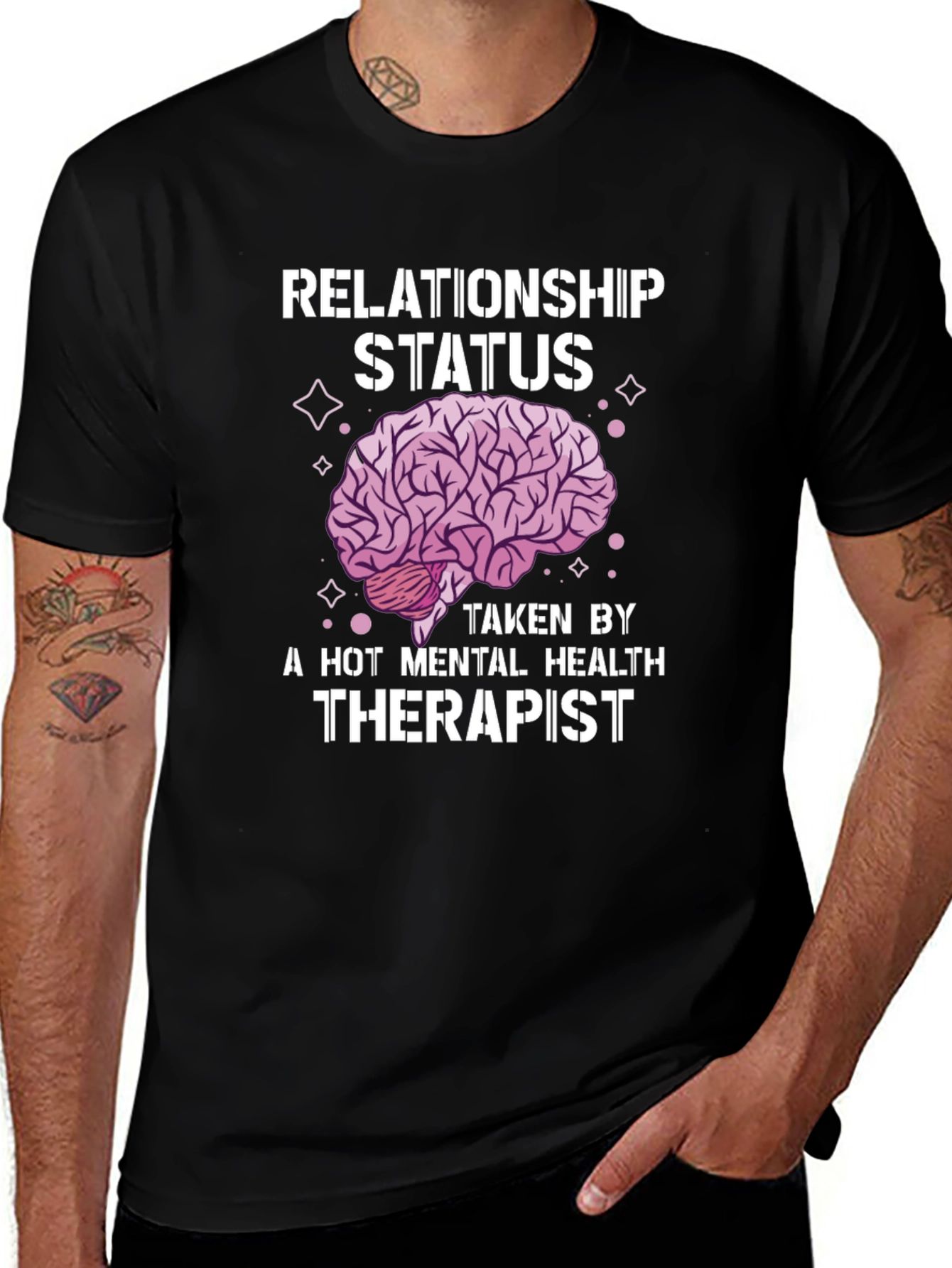 Relationship Status Therapist Brain Tee