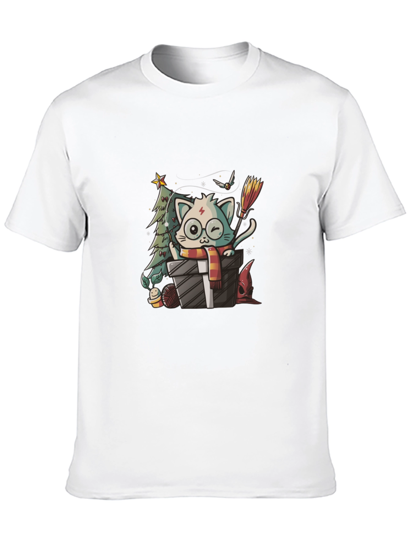 Harry Potter Christmas Cat T-Shirt