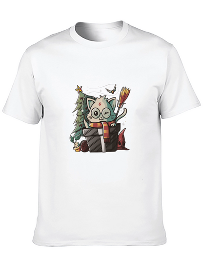 Harry Potter Christmas Cat T-Shirt