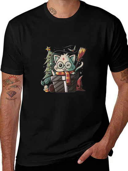 Harry Potter Christmas Cat T-Shirt