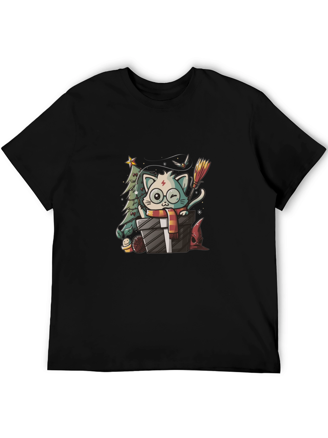 Harry Potter Christmas Cat T-Shirt