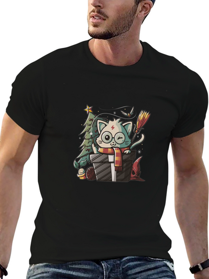 Harry Potter Christmas Cat T-Shirt