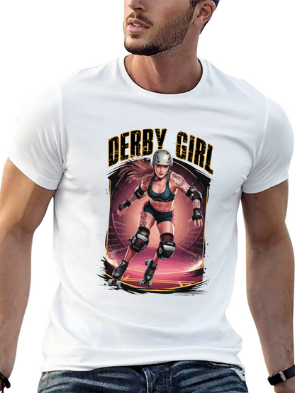 Derby Girl T-Shirt - Roller Derby Design