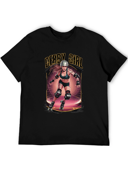 Derby Girl T-Shirt - Roller Derby Design