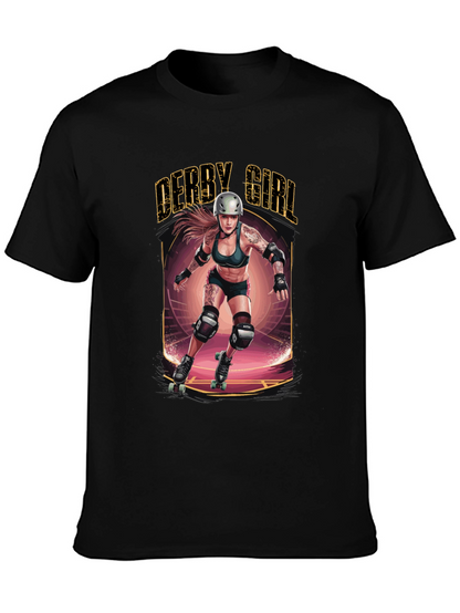 Derby Girl T-Shirt - Roller Derby Design