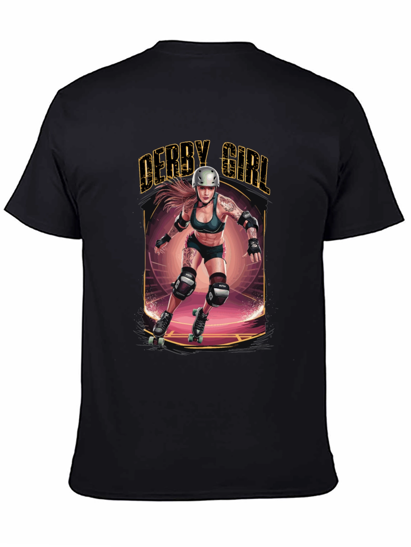 Derby Girl T-Shirt - Roller Derby Design