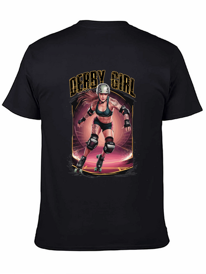 Derby Girl T-Shirt - Roller Derby Design