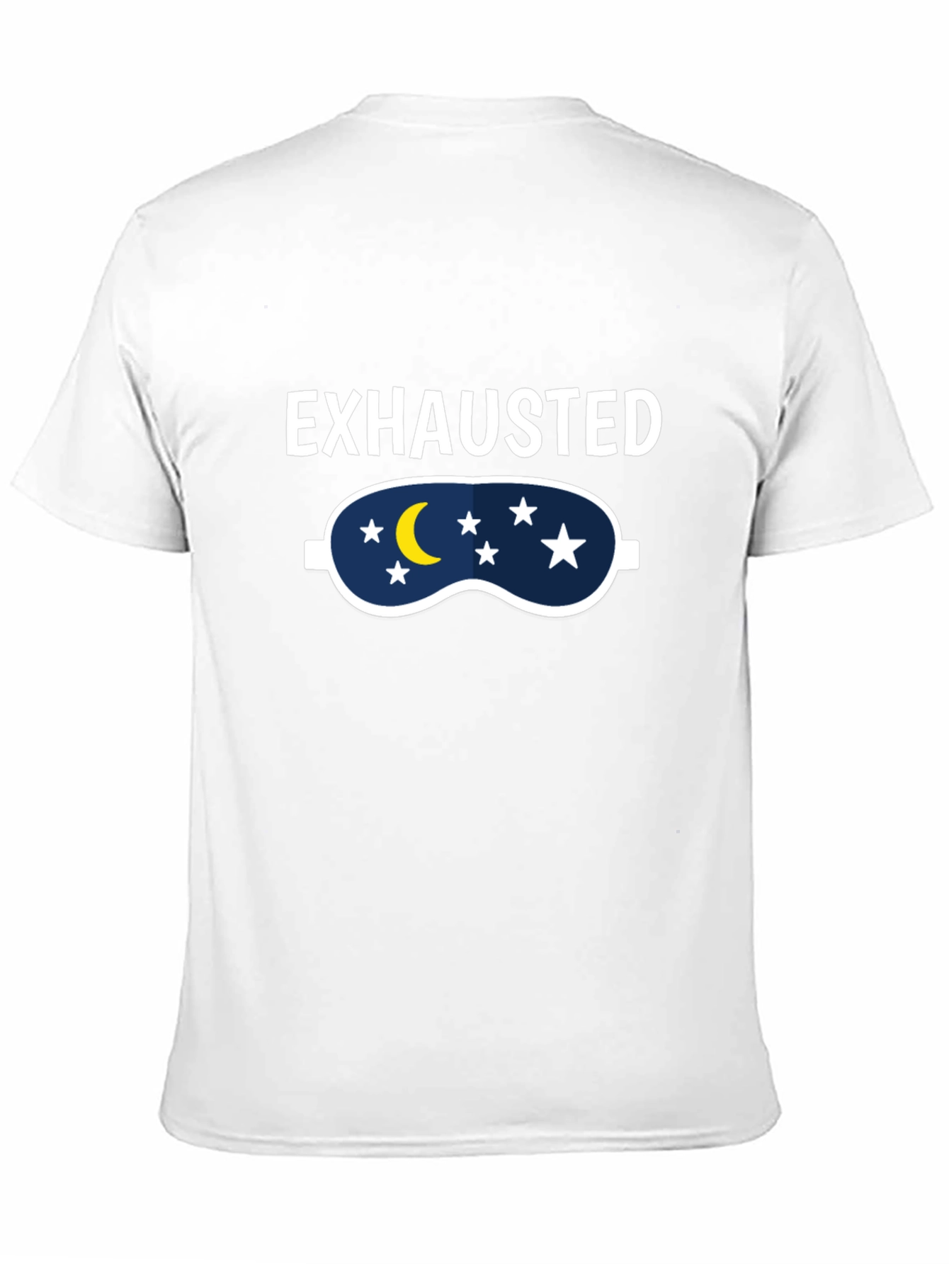 Exhausted Sleep Mask Graphic T-Shirt