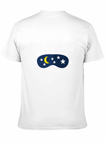 Exhausted Sleep Mask Graphic T-Shirt