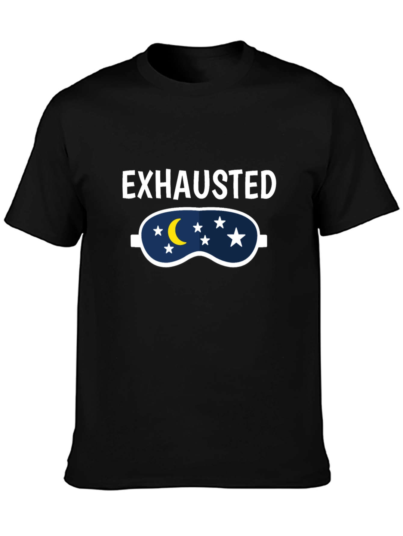 Exhausted Sleep Mask Graphic T-Shirt