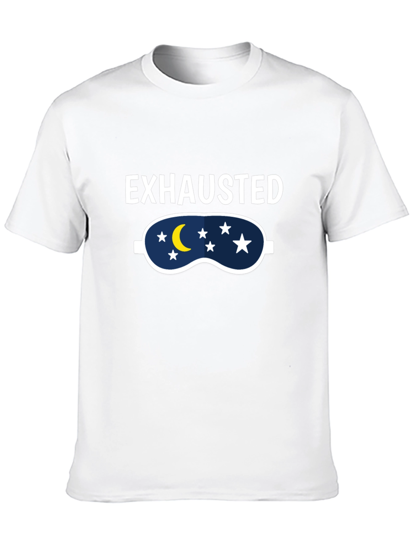 Exhausted Sleep Mask Graphic T-Shirt