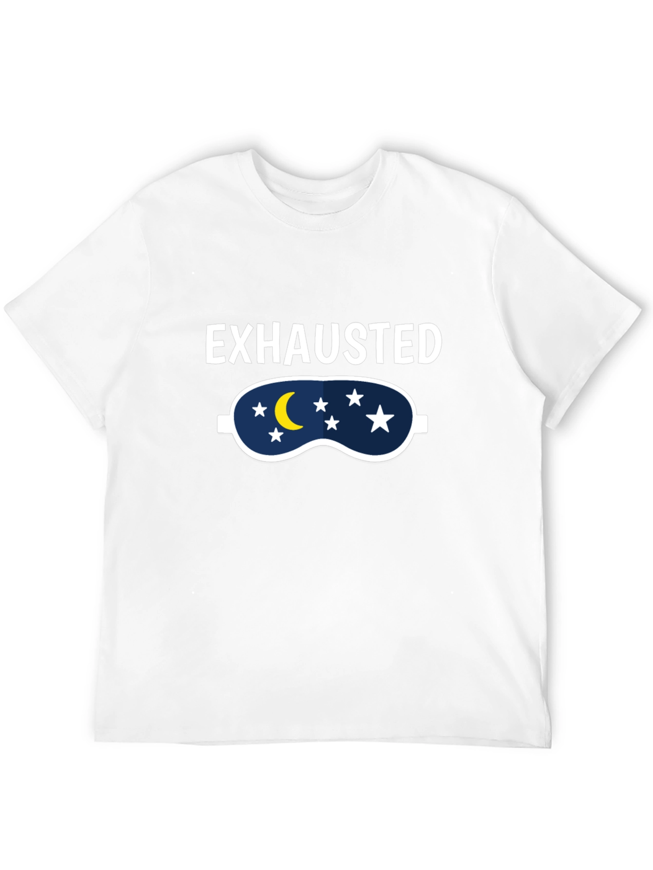 Exhausted Sleep Mask Graphic T-Shirt