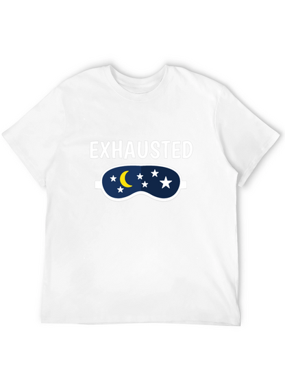 Exhausted Sleep Mask Graphic T-Shirt