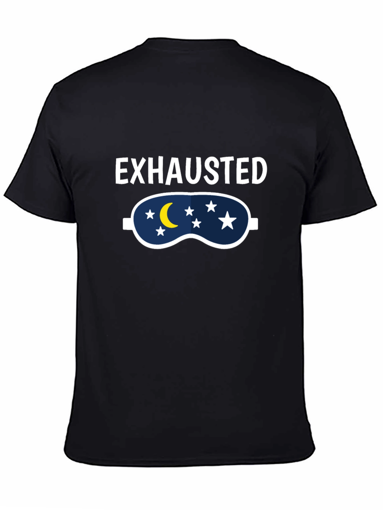 Exhausted Sleep Mask Graphic T-Shirt