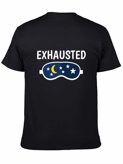 Exhausted Sleep Mask Graphic T-Shirt