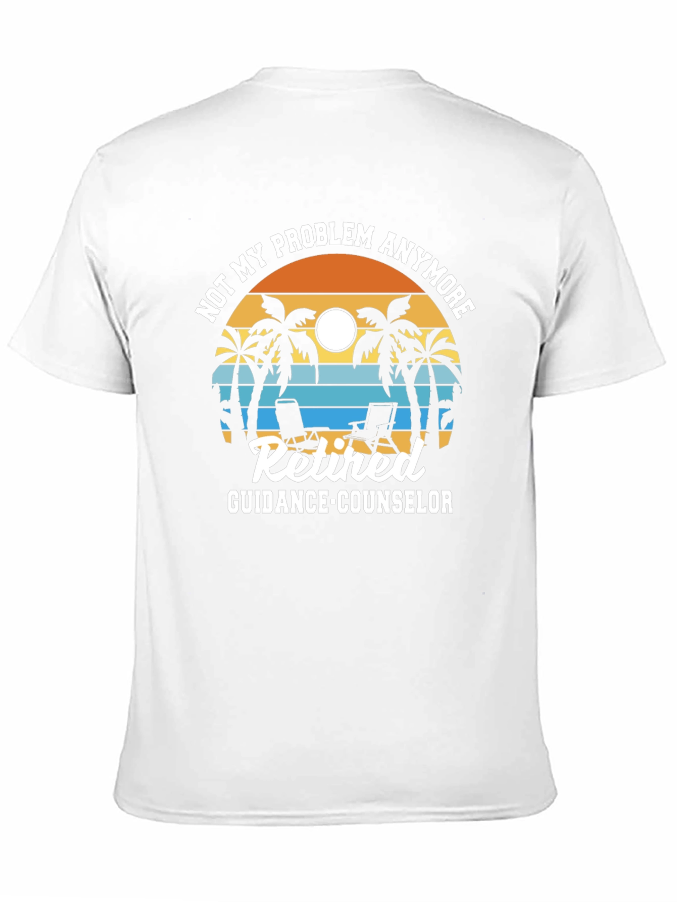 Retired Guidance Counselor T-Shirt - Beach Theme