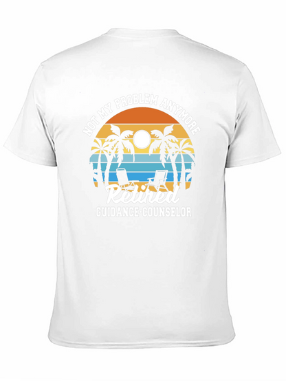 Retired Guidance Counselor T-Shirt - Beach Theme
