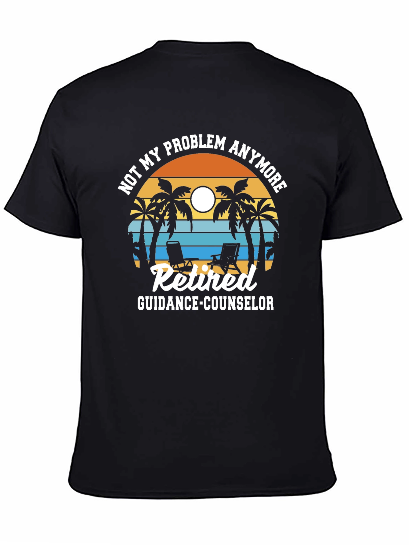 Retired Guidance Counselor T-Shirt - Beach Theme