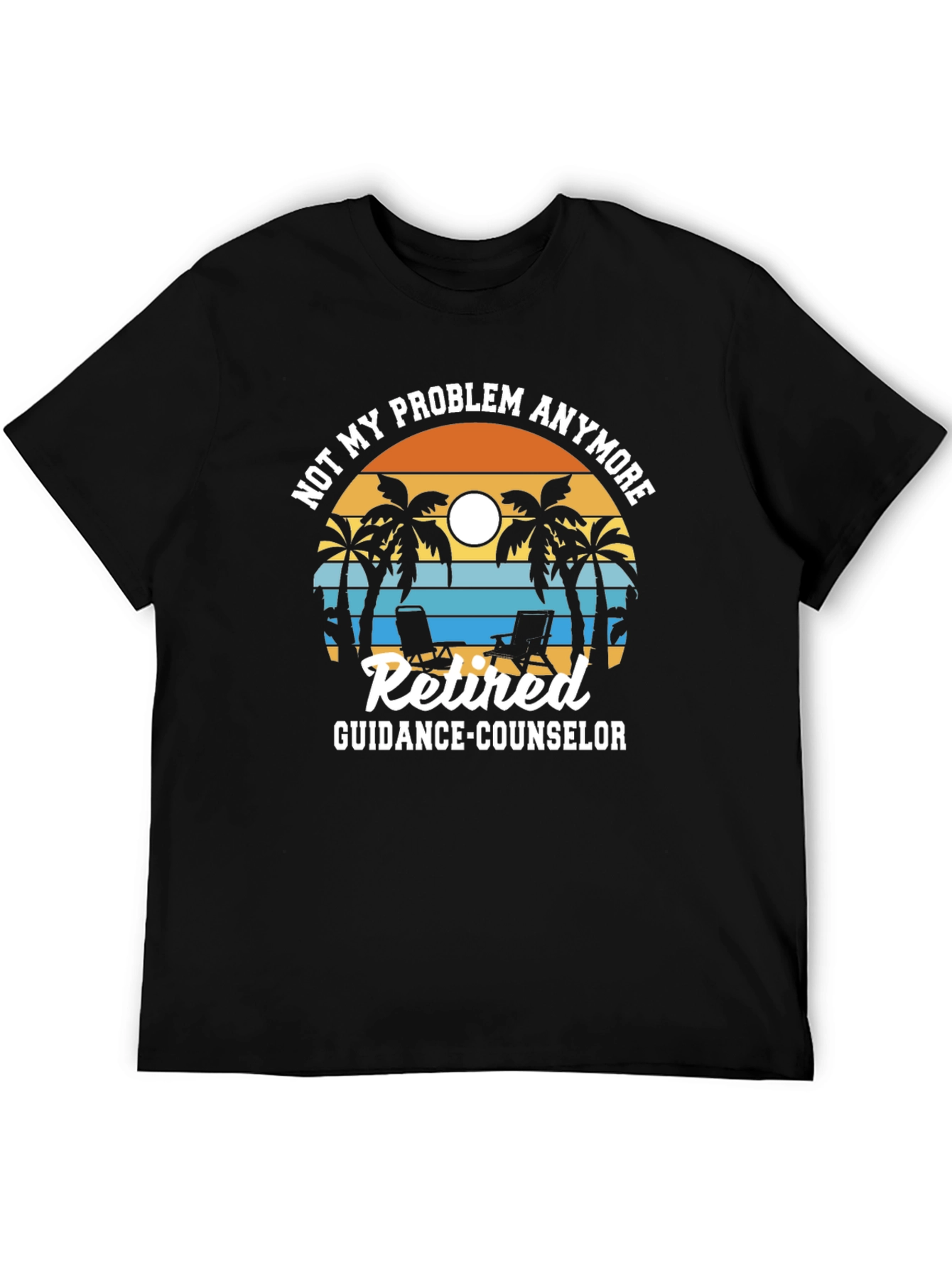 Retired Guidance Counselor T-Shirt - Beach Theme