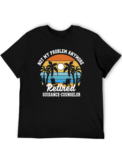 Retired Guidance Counselor T-Shirt - Beach Theme
