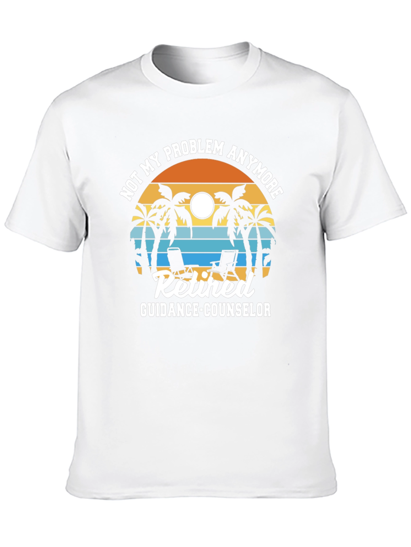 Retired Guidance Counselor T-Shirt - Beach Theme