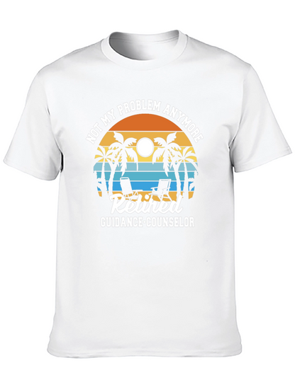 Retired Guidance Counselor T-Shirt - Beach Theme