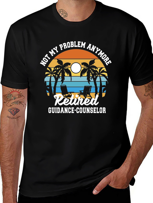 Retired Guidance Counselor T-Shirt - Beach Theme
