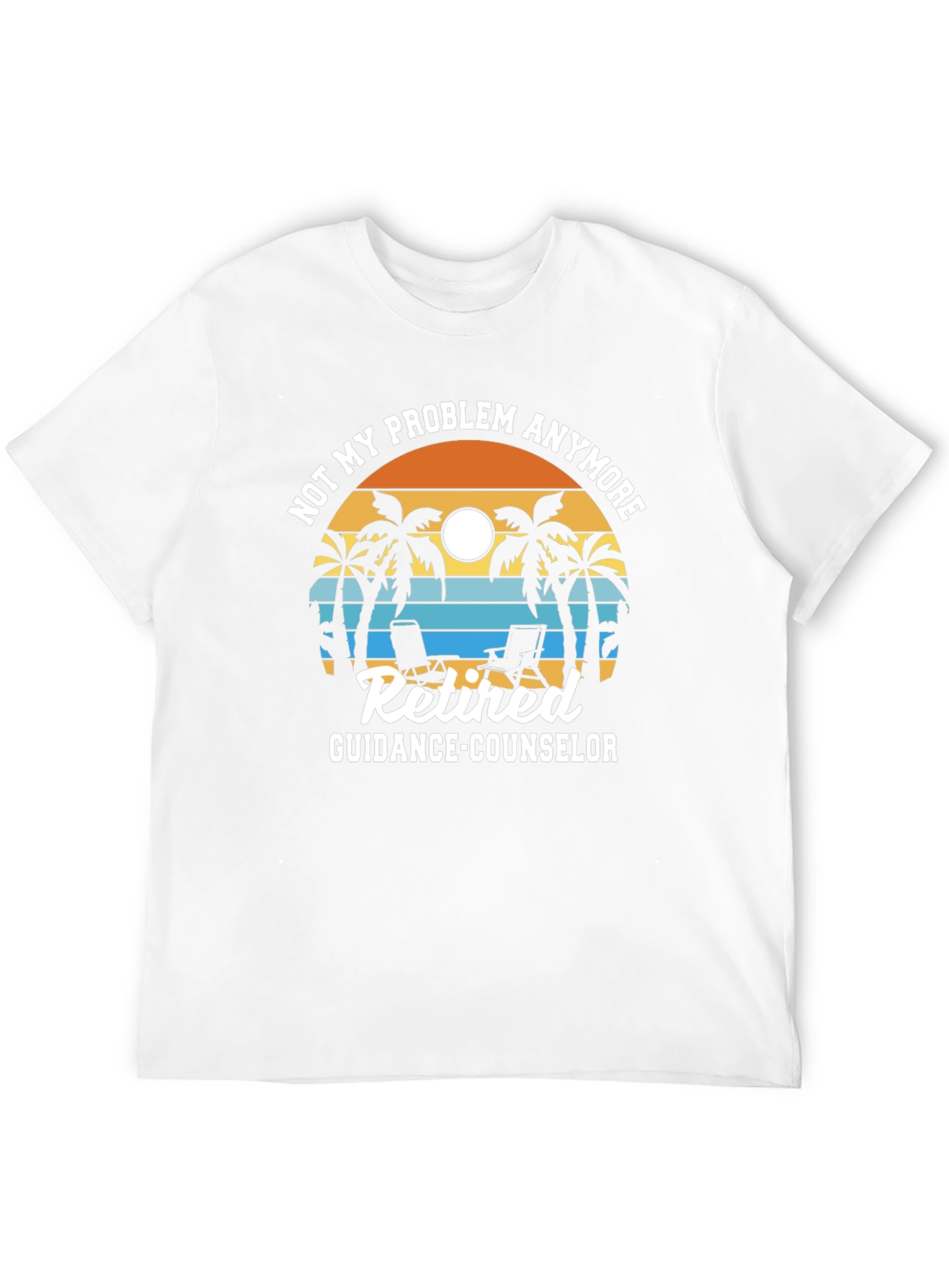 Retired Guidance Counselor T-Shirt - Beach Theme