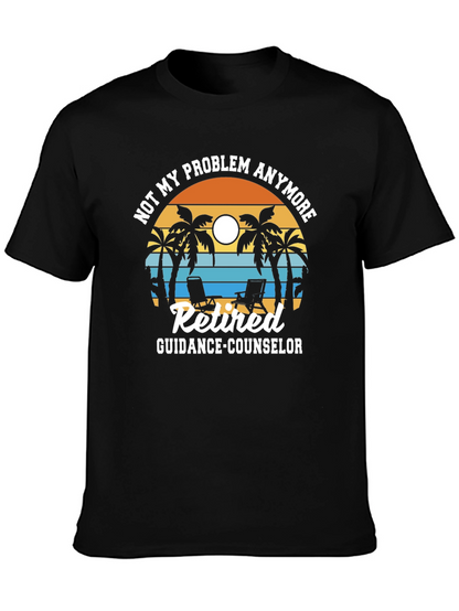 Retired Guidance Counselor T-Shirt - Beach Theme