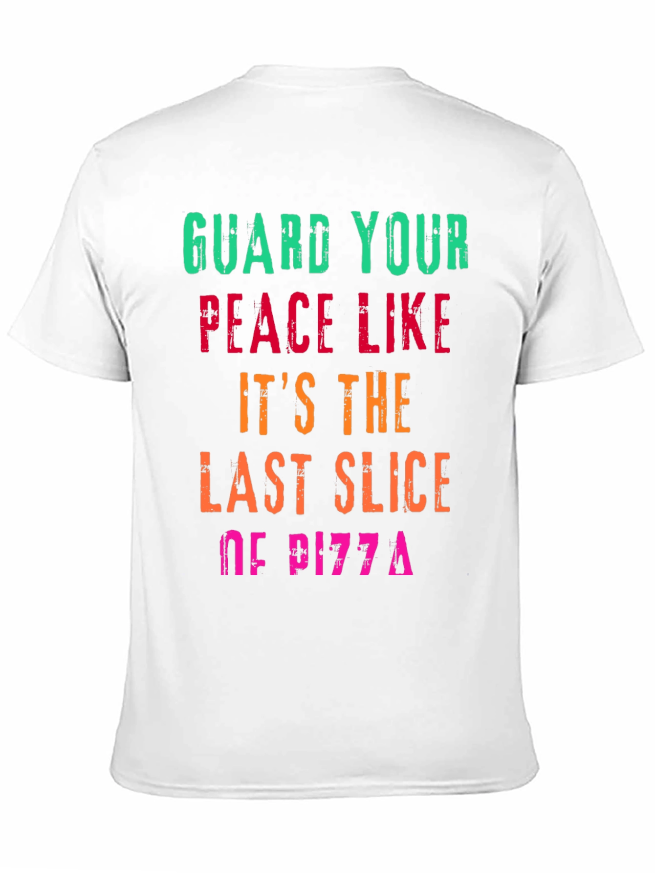 Guard Your Peace Pizza T-Shirt - Funny Graphic Tee