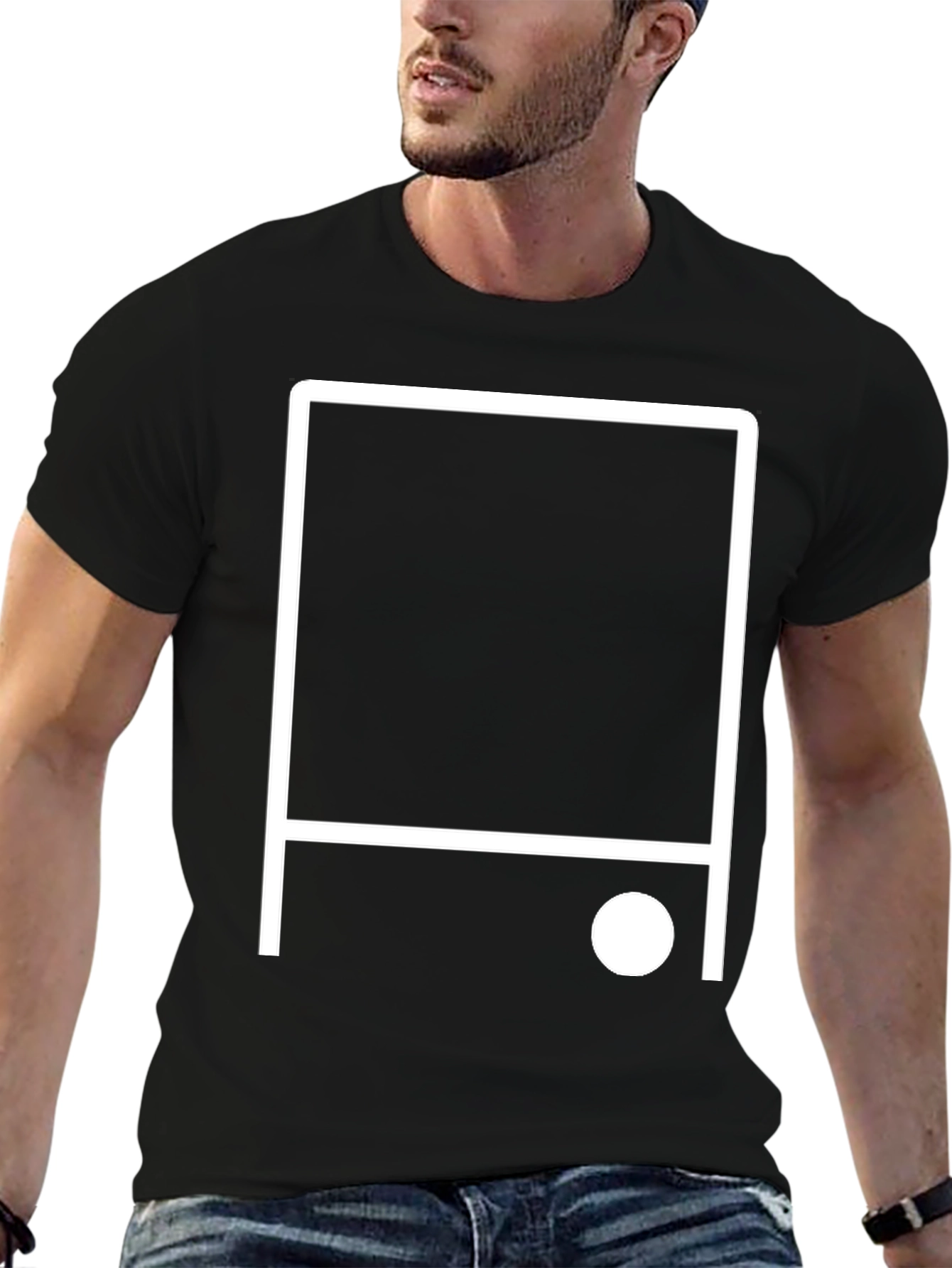 Minimalist Graphic Tee - Black