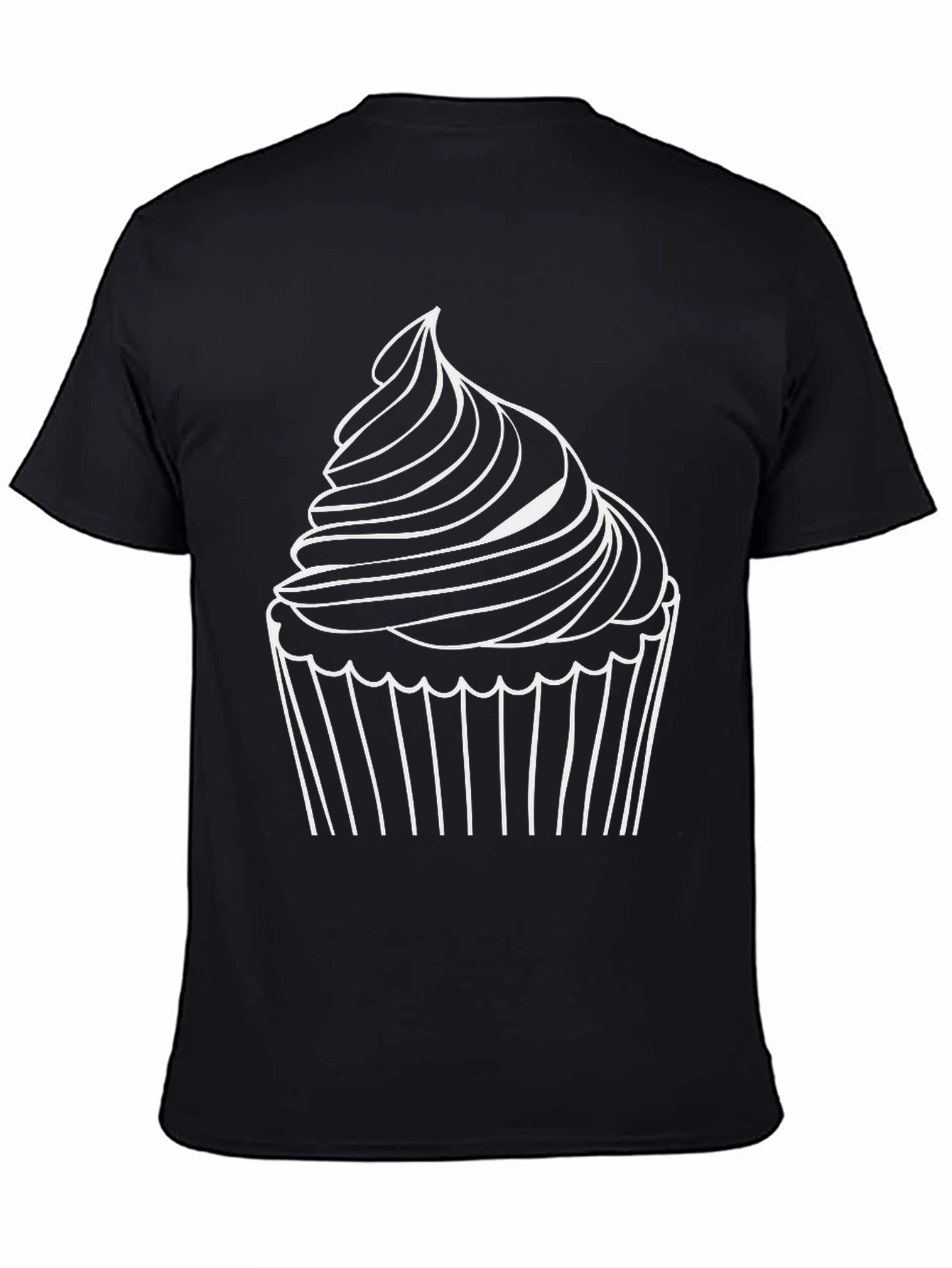 Cupcake Graphic Tee - Soft Black T-Shirt