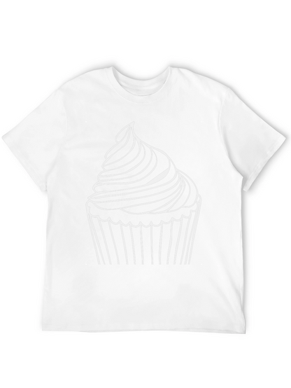 Cupcake Graphic Tee - Soft Black T-Shirt