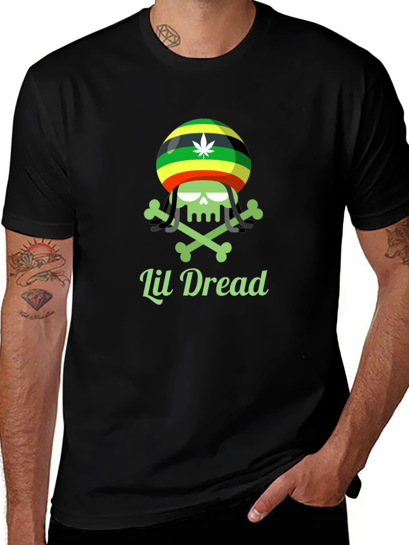 Lil Dread Tee - Reggae Skull T-Shirt